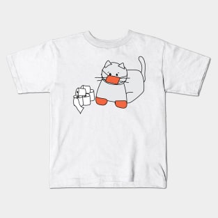 Corona Cat Orange Kids T-Shirt